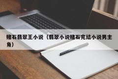 The Jade King novel of Gambling Stone (the male protagonist of the Jade Novel of Gambling Stone Concluding Novel)